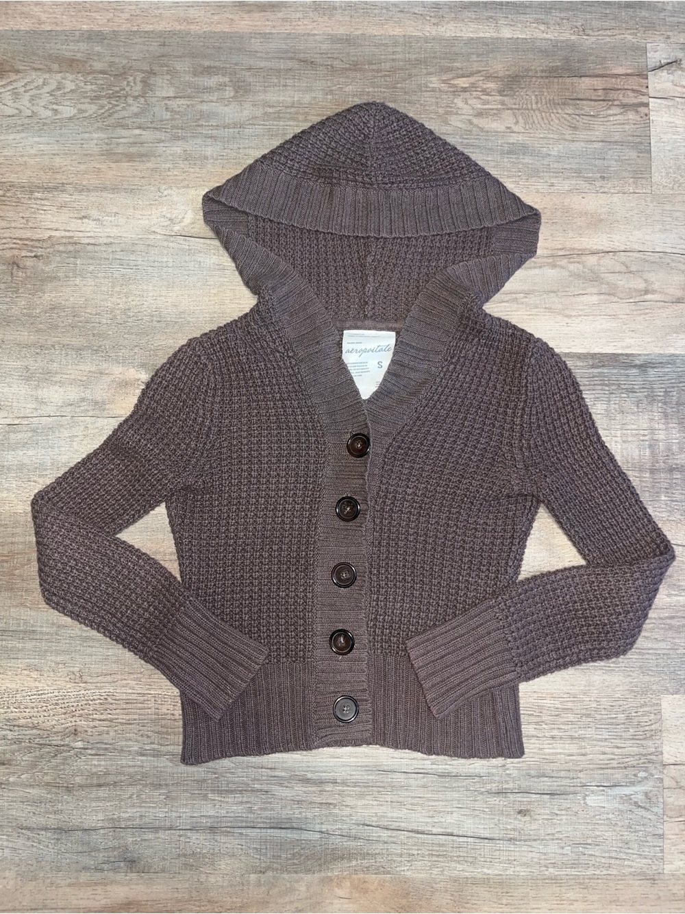 Aeropostale Y2K Style Women's Hooded Cardigan size S